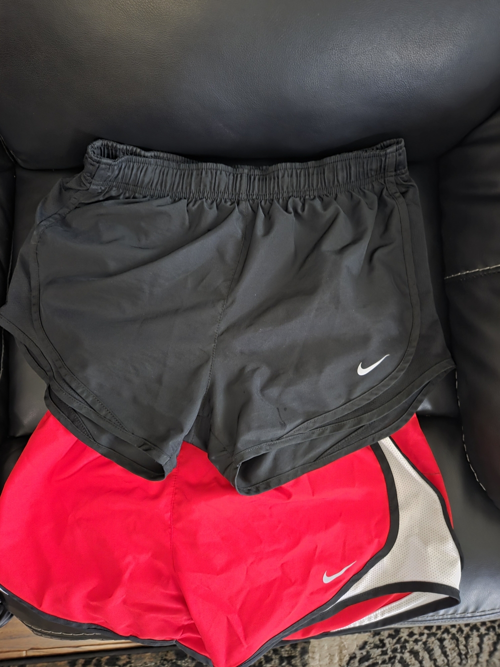 Nike Dri-FIT Running Shorts Duo - Black & Red